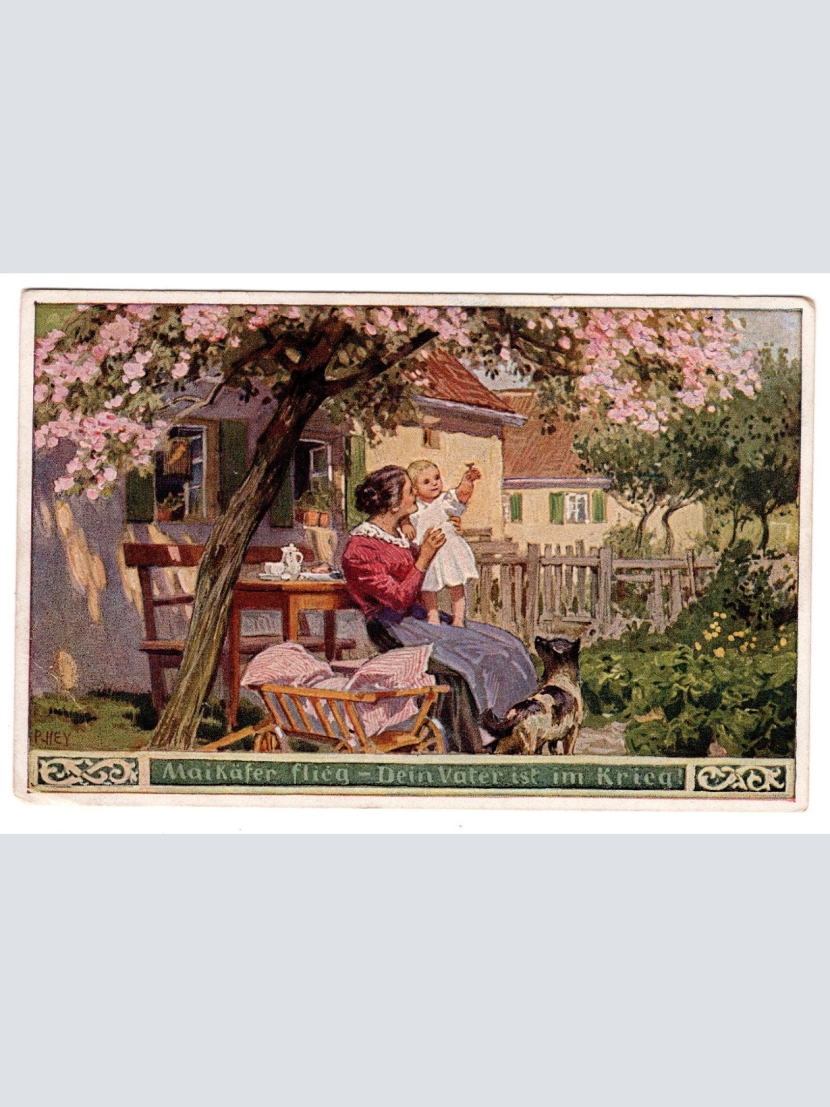 AK, Maikäfer flieg - Dein Vater ist im Krieg, Ansichtskarte (S5780)
