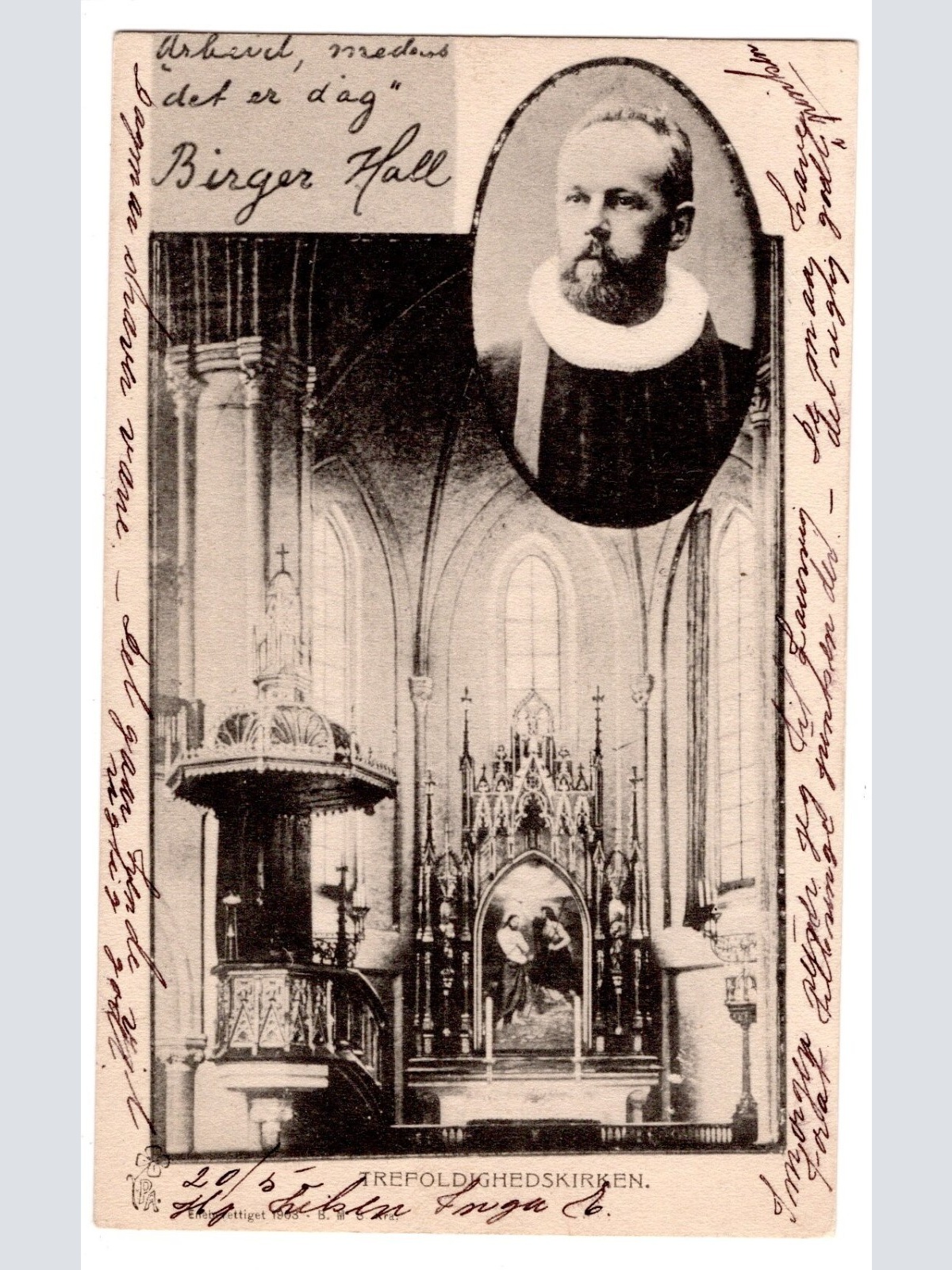 AK, Trefoldighetskirken, Norwegen, Ansichtskarte (S5795)