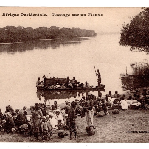 AK, Afrique Occidentale, Passage sur un Fleuve, Ansichtskarte (S5797)