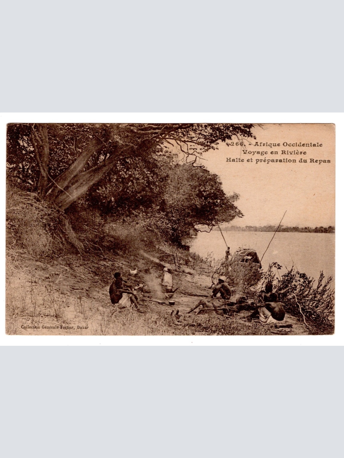 AK, Afrique Occidentale, Voyage en Riviere, Ansichtskarte (S5798)