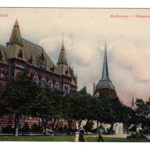 AK, Rostock, Wallstraße, Mecklenburg-Vorpommern, Ansichtskarte (S5830)