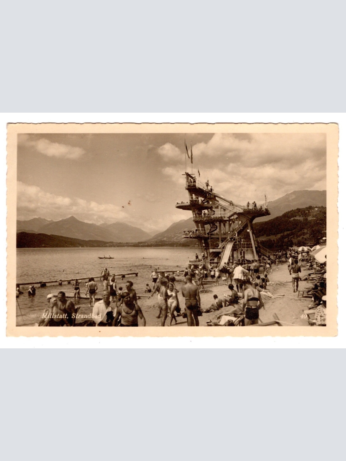 AK, Millstatt, Strandbad, Kärnten, Ansichtskarte (S5839)