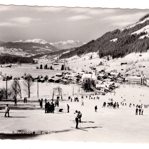 AK, Schiparadies Westendorf, Tirol, Ansichtskarte (S5850)