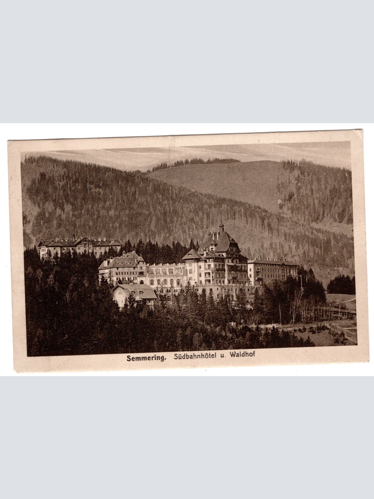 AK, Semmering, Südbahnhotel u. Waldhof, Niederösterreich, Ansichtskarte (S5857)