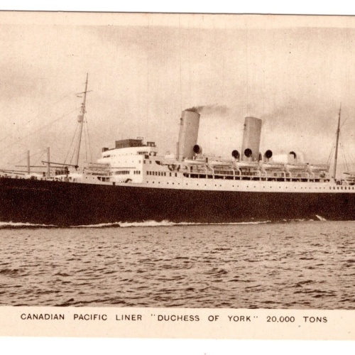 AK, Canadian Pacific Liner, Duchess of York, Ansichtskarte (S5888)