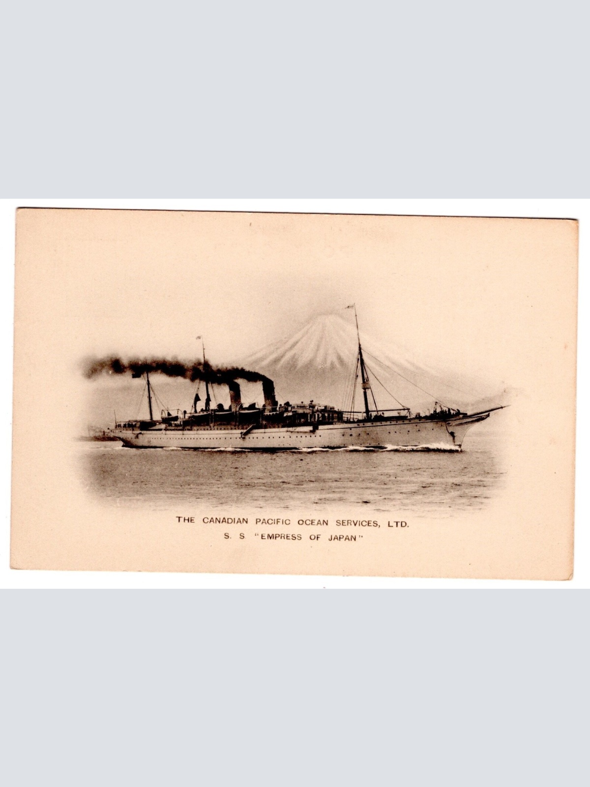 AK, Canadian Pacific Ocean Services, Empress of Japan, Ansichtskarte (S5891)
