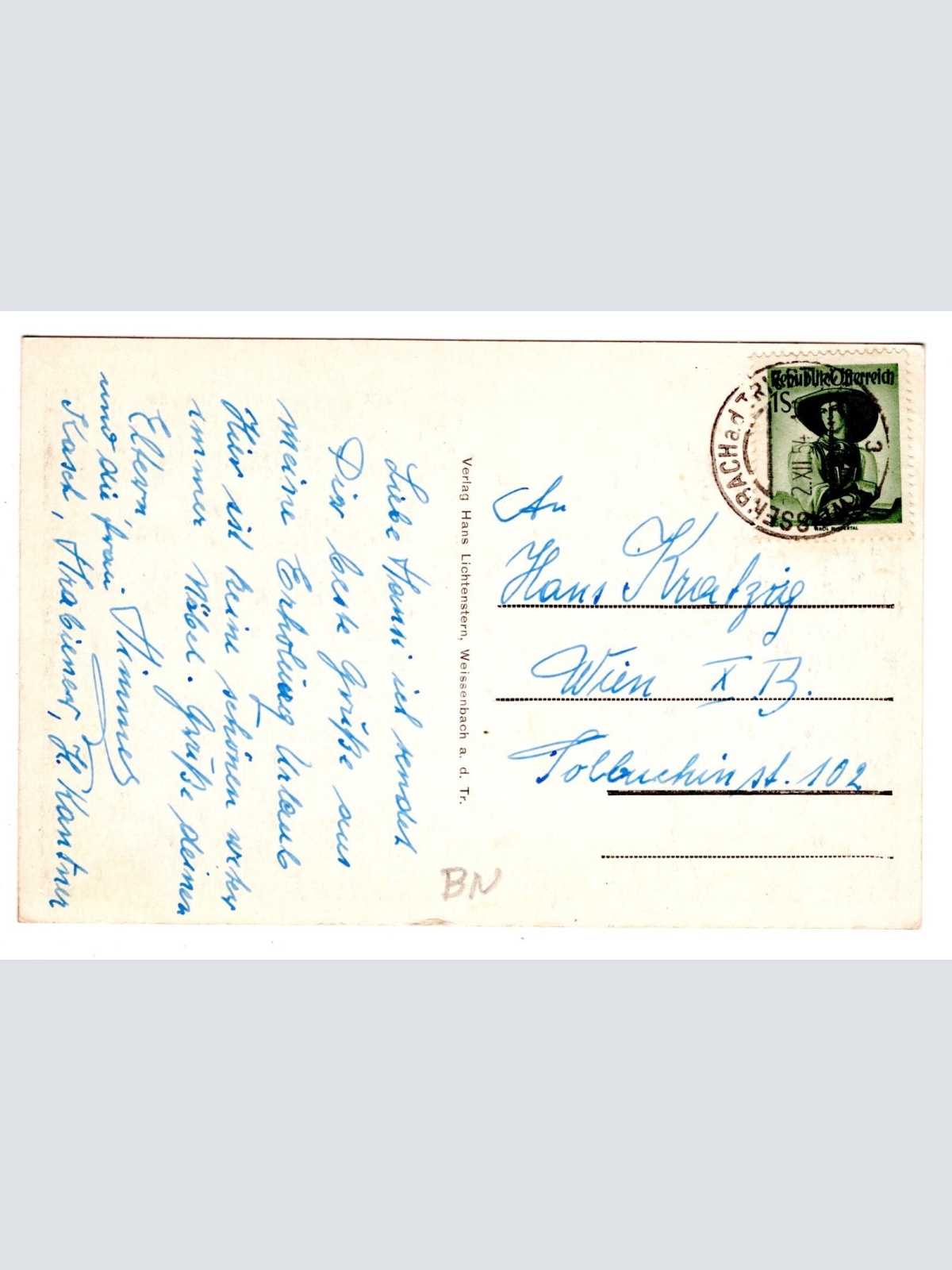 AK, Weissenbach mit Schneeberg, Niederösterreich, Ansichtskarte (S5938)