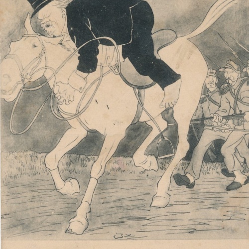 AK Kriegsserie der Wiener Caricaturen Der Landesvater Ansichtskarte (14271)