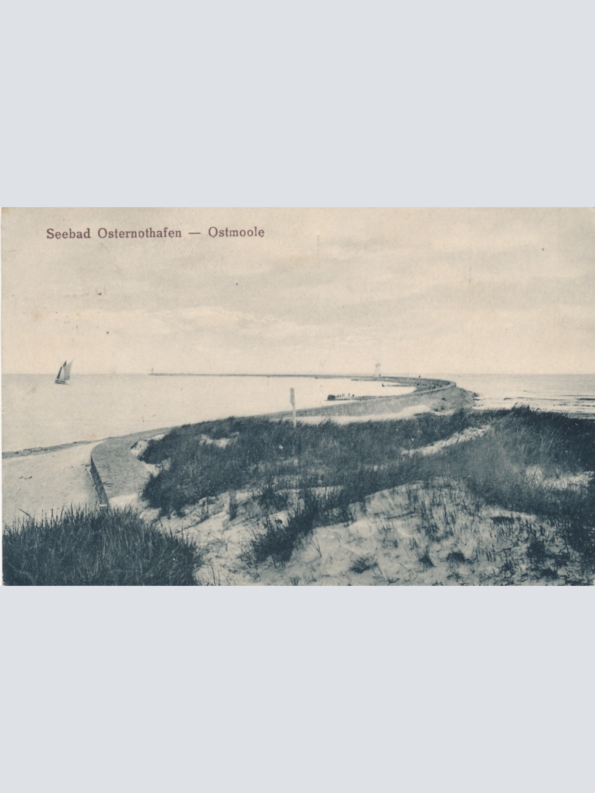 AK vom Seebad Osternothafen Ostermoole Polen Ansichtskarte (14290)