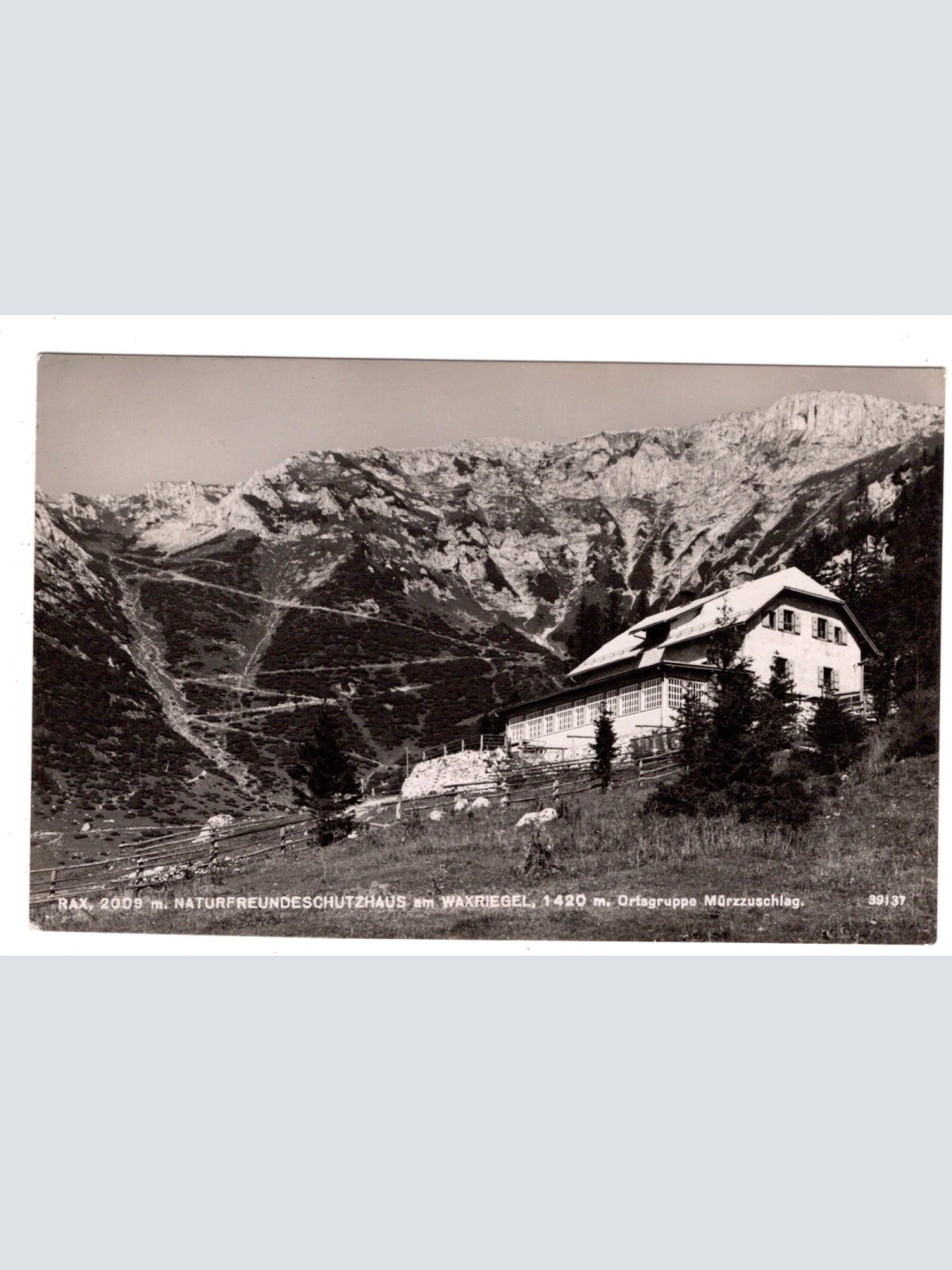 AK, Naturfreundeschutzhaus Waxriegel, Steiermark, Ansichtskarte (S6049)