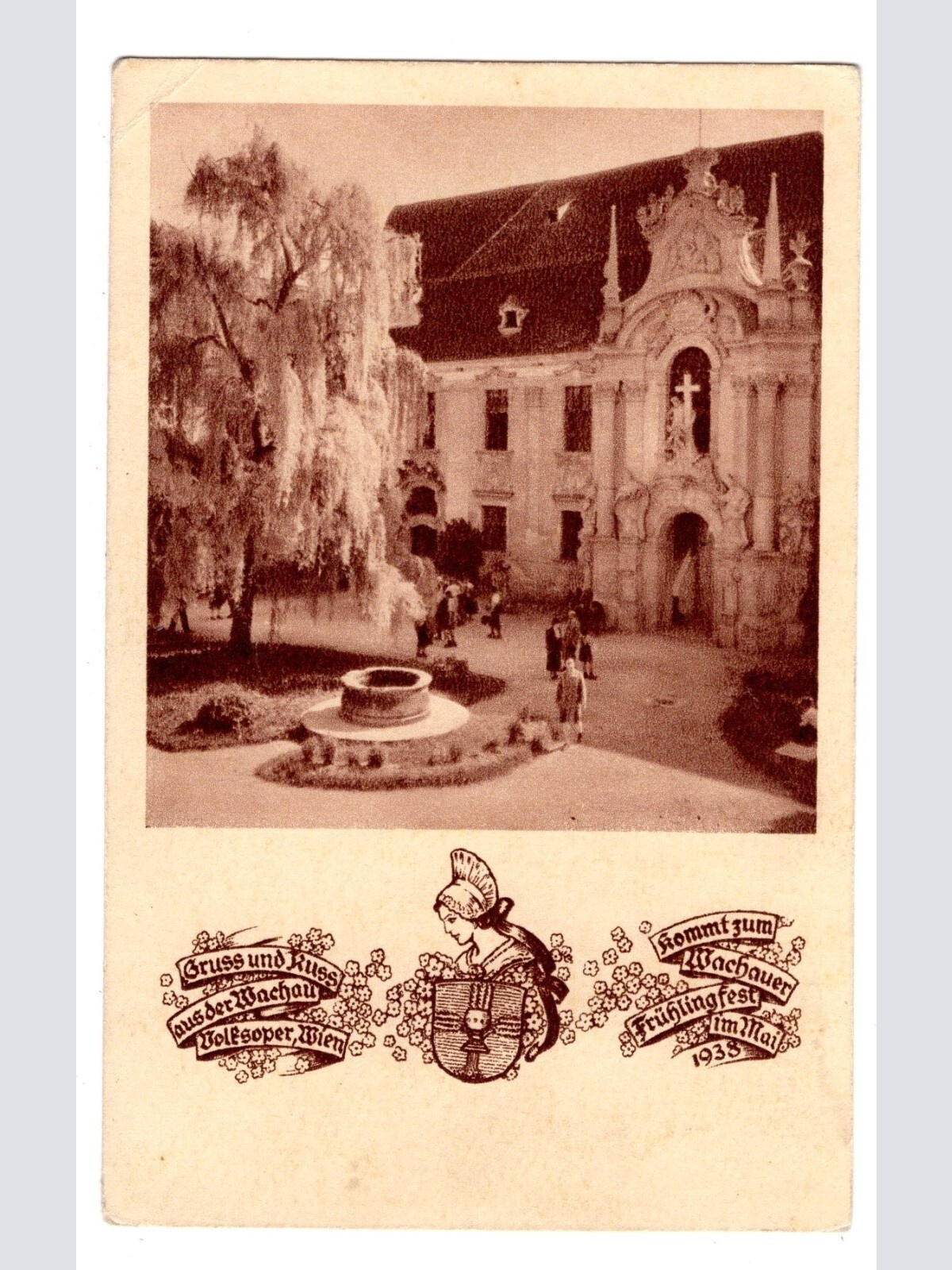 AK, Dürnstein, im Stiftshof, Niederösterreich, Ansichtskarte (S6066)