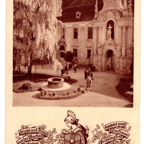 AK, Dürnstein, im Stiftshof, Niederösterreich, Ansichtskarte (S6066)