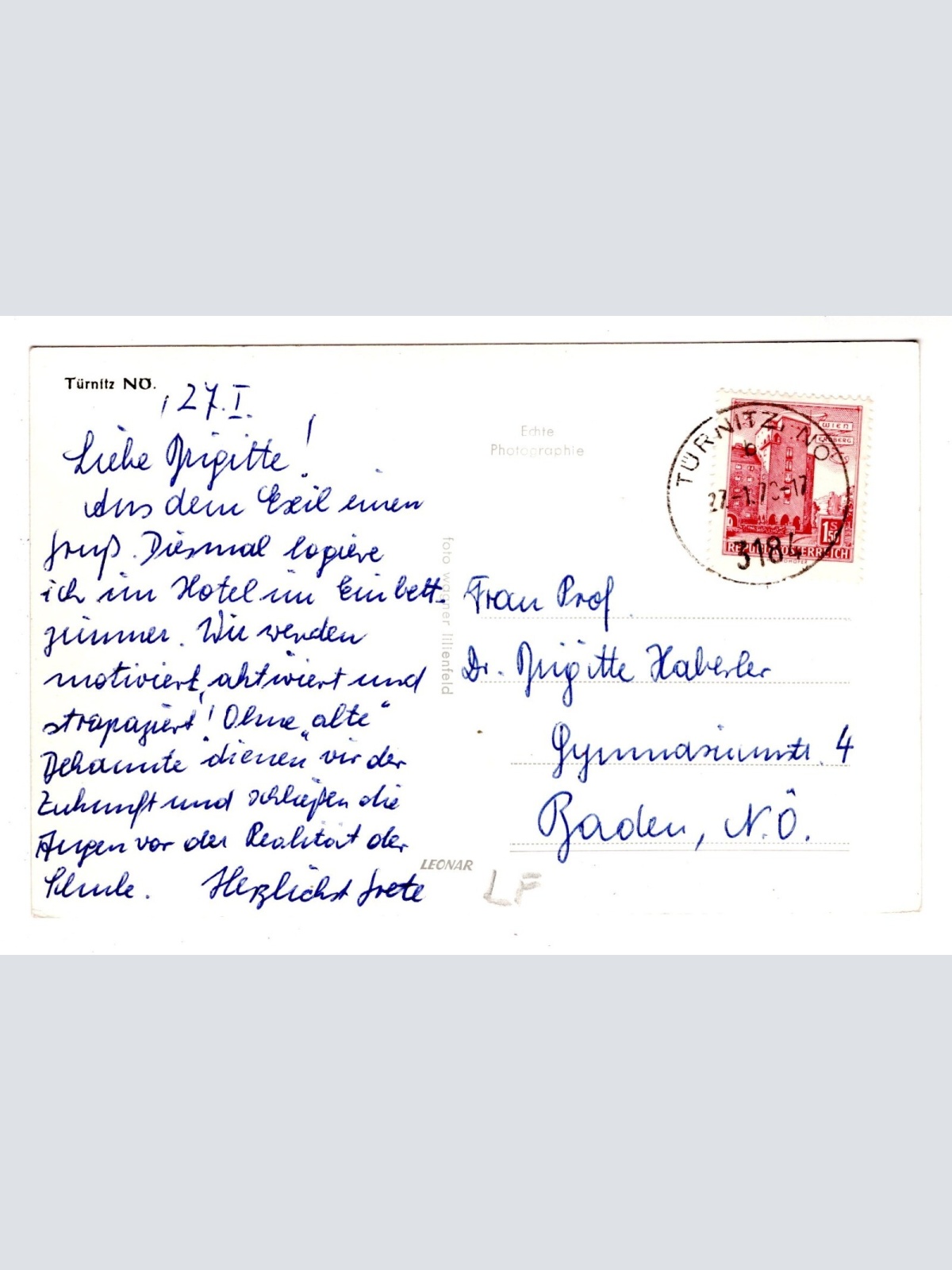 AK, Türnitz, Niederösterreich, Ansichtskarte (S6136)