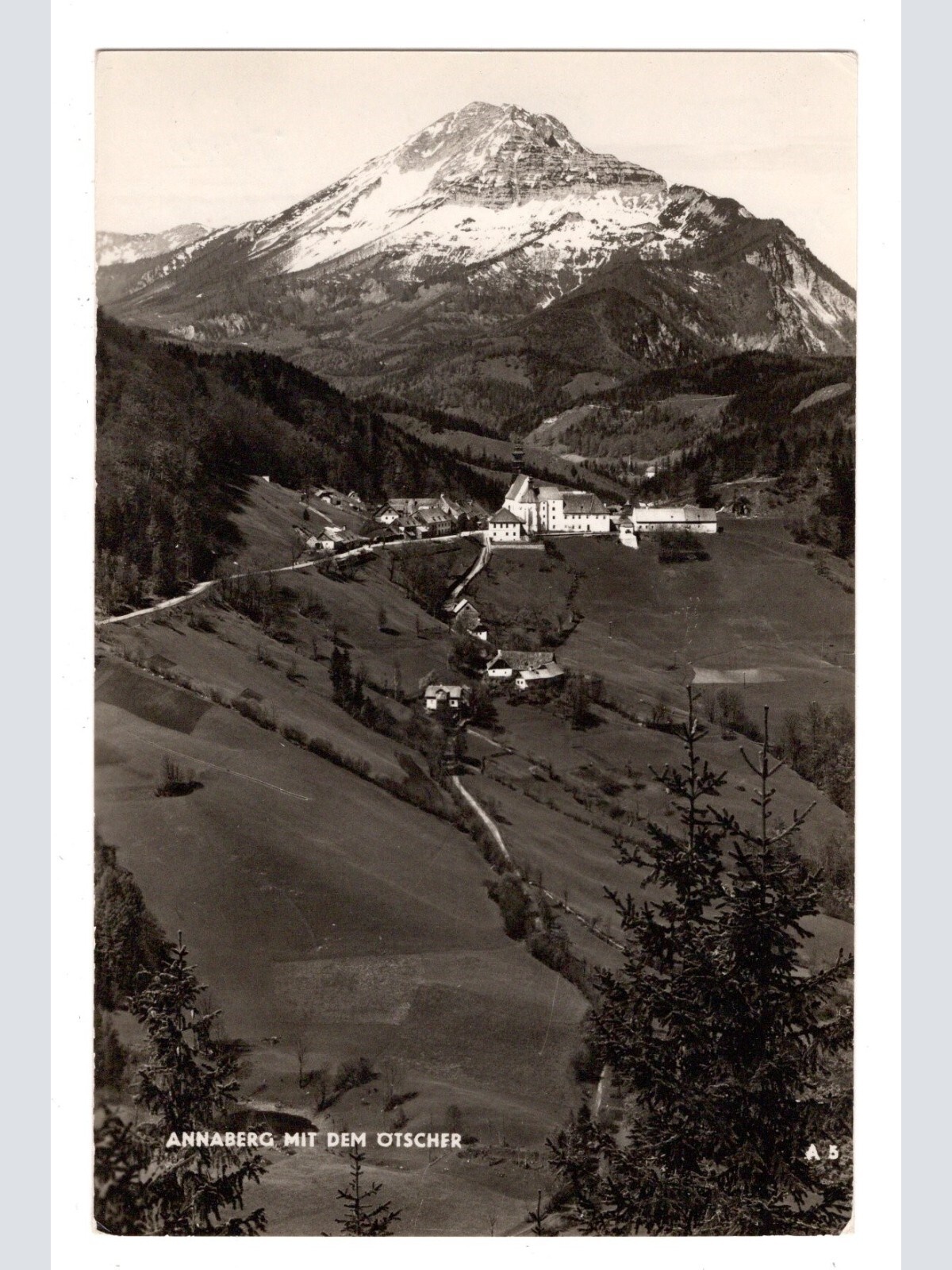 AK, Annaberg mit dem Ötscher, Niederösterreich, Ansichtskarte (S6137)