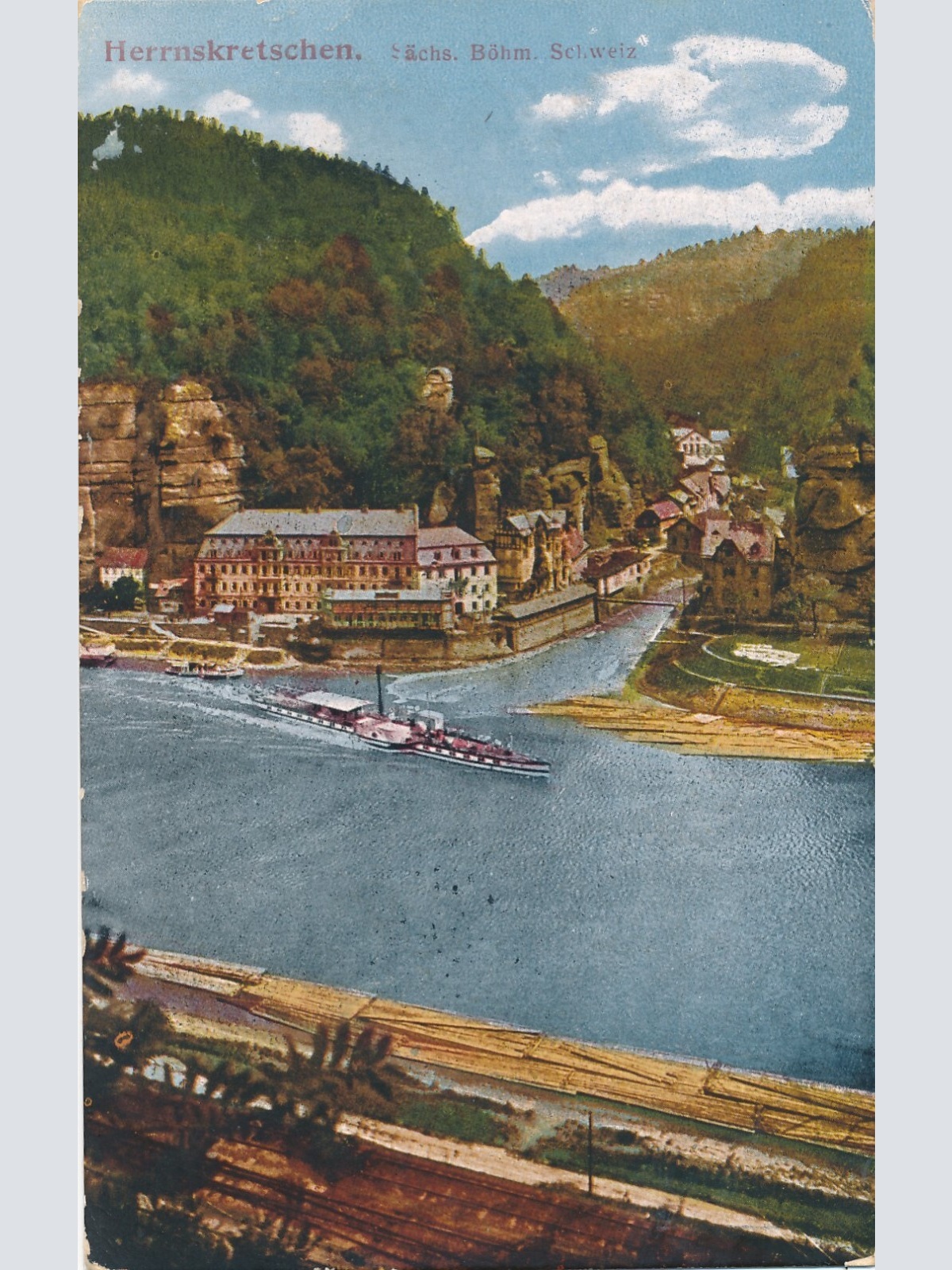 AK aus Herrnskretschen Tschechoslowakei Ansichtskarte (14317)