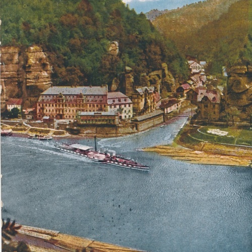 AK aus Herrnskretschen Tschechoslowakei Ansichtskarte (14317)