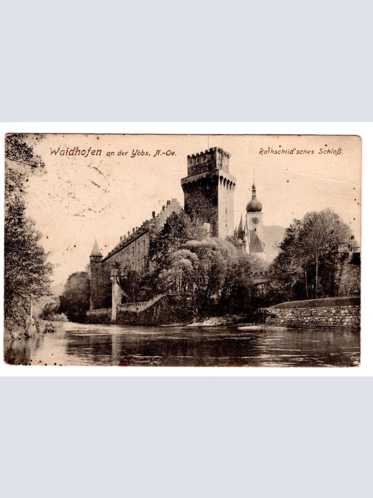 AK, Waidhofen an der Ybbs, Schloss, Niederösterreich, Ansichtskarte (S6165)