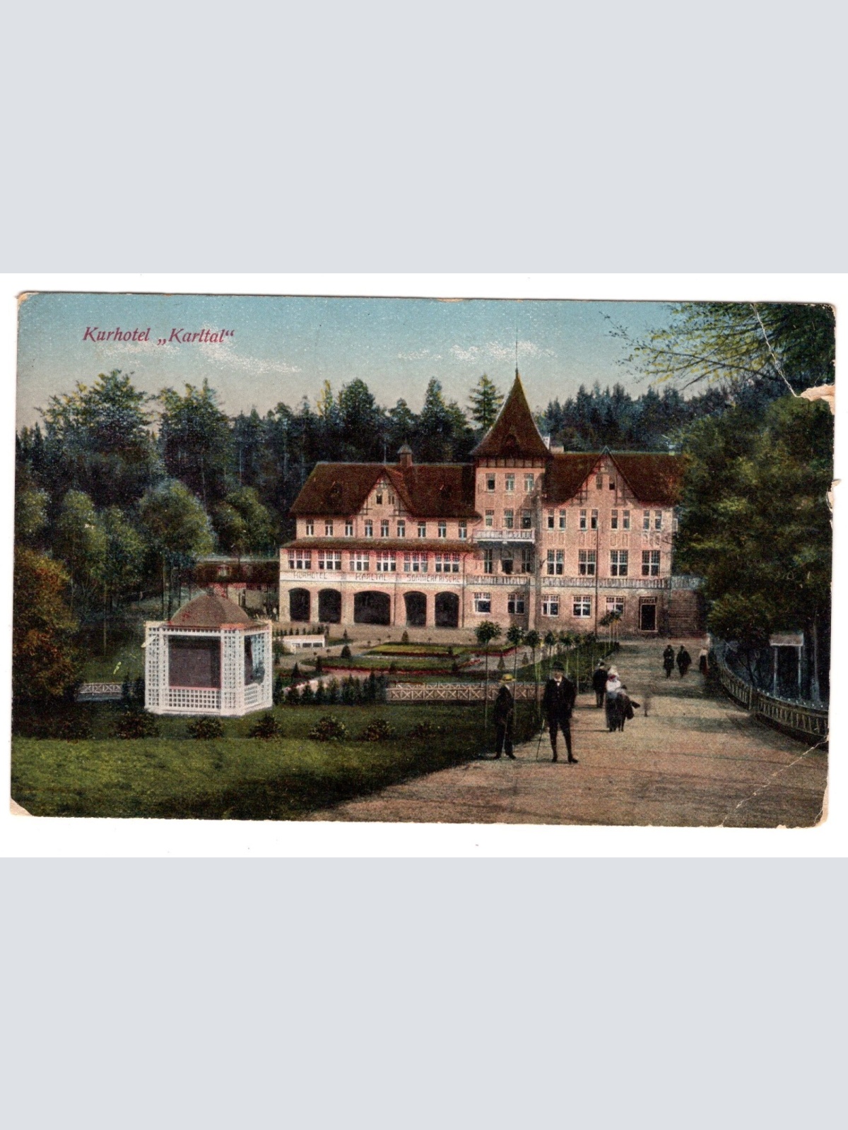 AK, Šluknov, Kurhotel Karltal, Tschechien, Ansichtskarte (S6177)