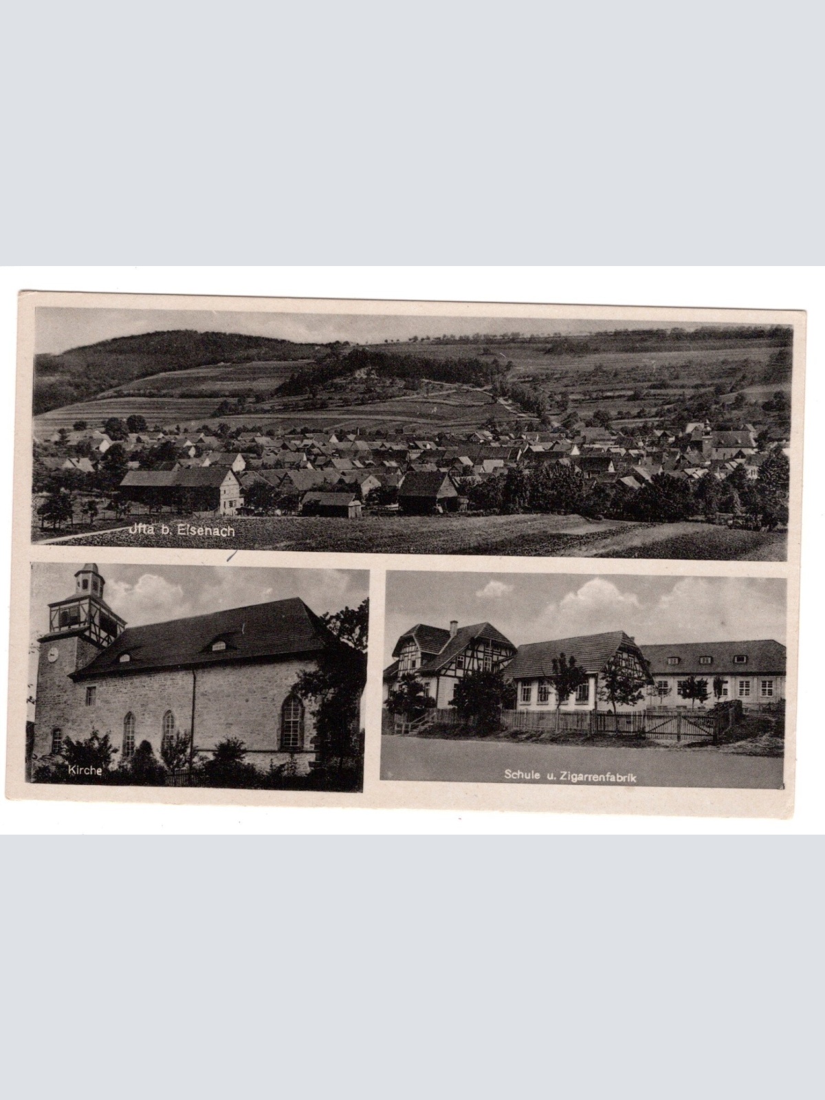 AK, Schule und Zigarrenfabrik, Eisenach, Thüringen, Ansichtskarte (S6178)