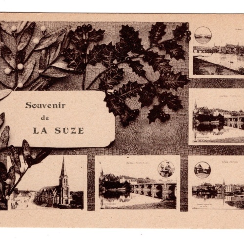 AK, Souvenir de La Suze, Frankreich, Ansichtskarte (S6183)