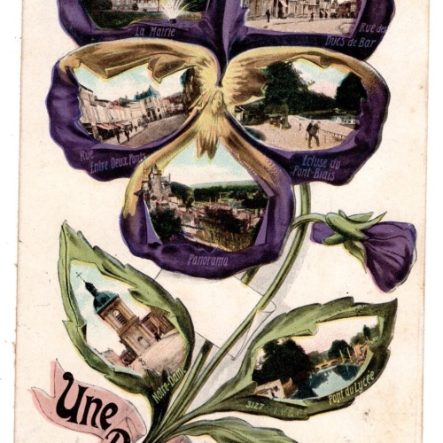 AK, une pensee de Bar-le-Duc, Frankreich, Ansichtskarte (S6186)