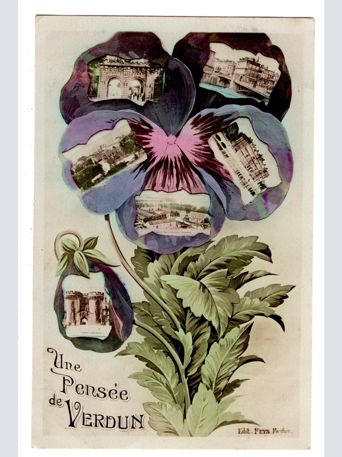 AK, une pensee de Verdun, Frankreich, Ansichtskarte (S6187)