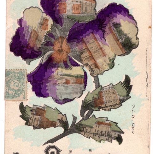 AK, Une Pensee de Béziers, Frankreich, Ansichtskarte (S6200)