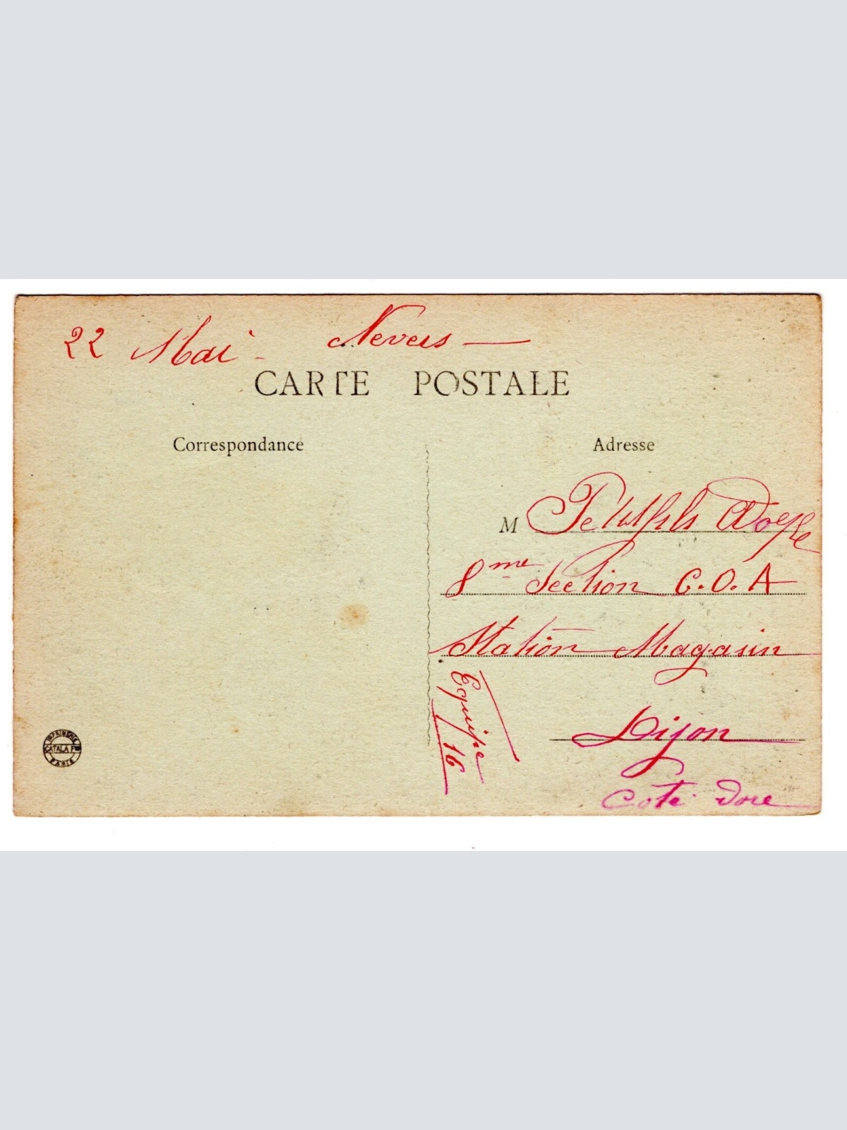 AK, Souvenir de Nevers, Frankreich, Ansichtskarte (S6202)