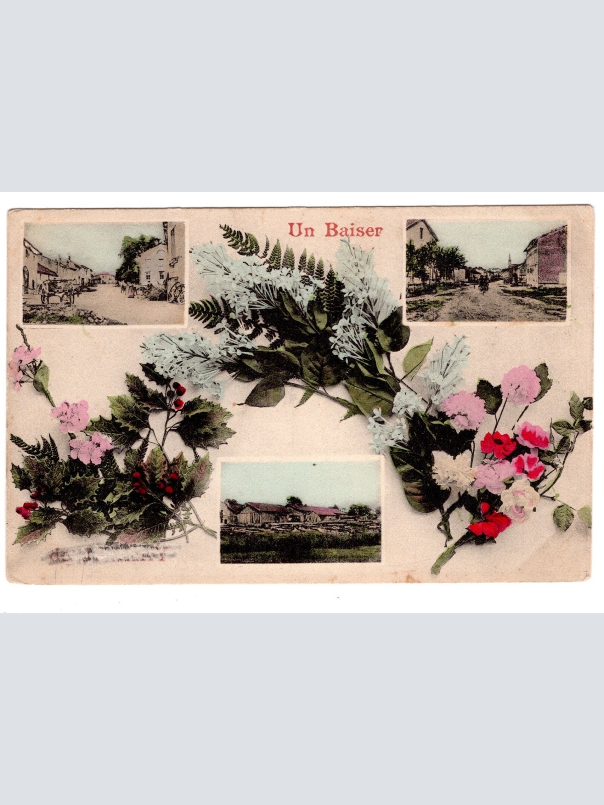 AK, un Baiser, Frankreich, Ansichtskarte (S6220)