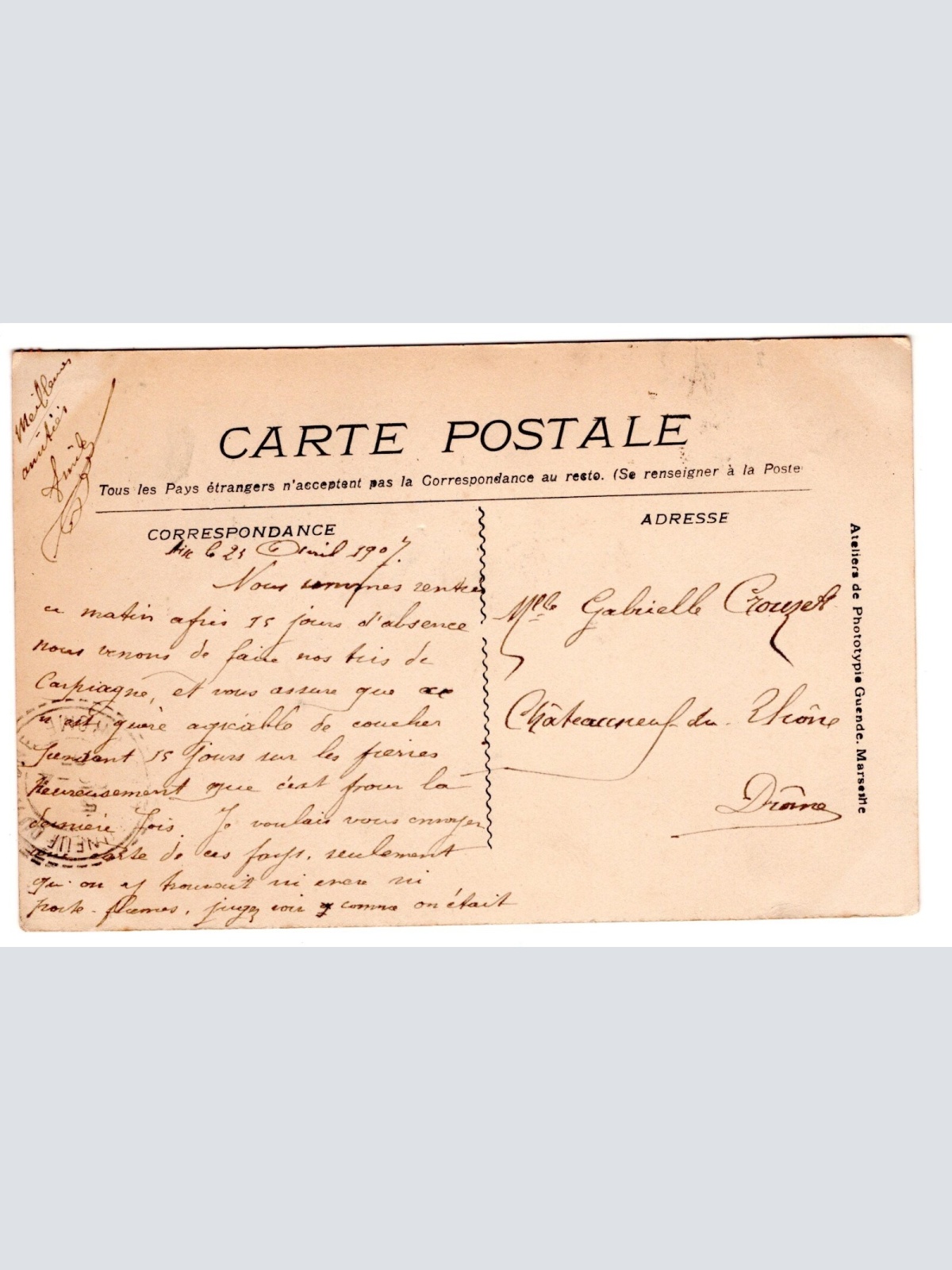 AK, Aix-en-Provence, Frankreich, Ansichtskarte (S6227)