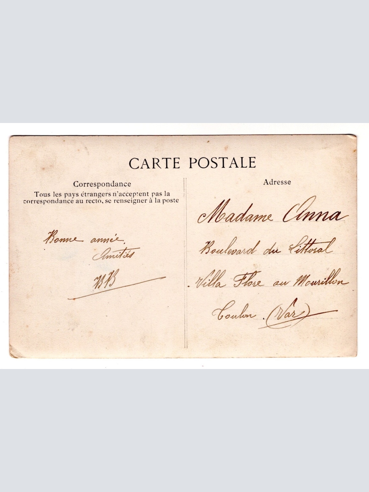 AK, Toulon, Frankreich, Ansichtskarte (S6241)