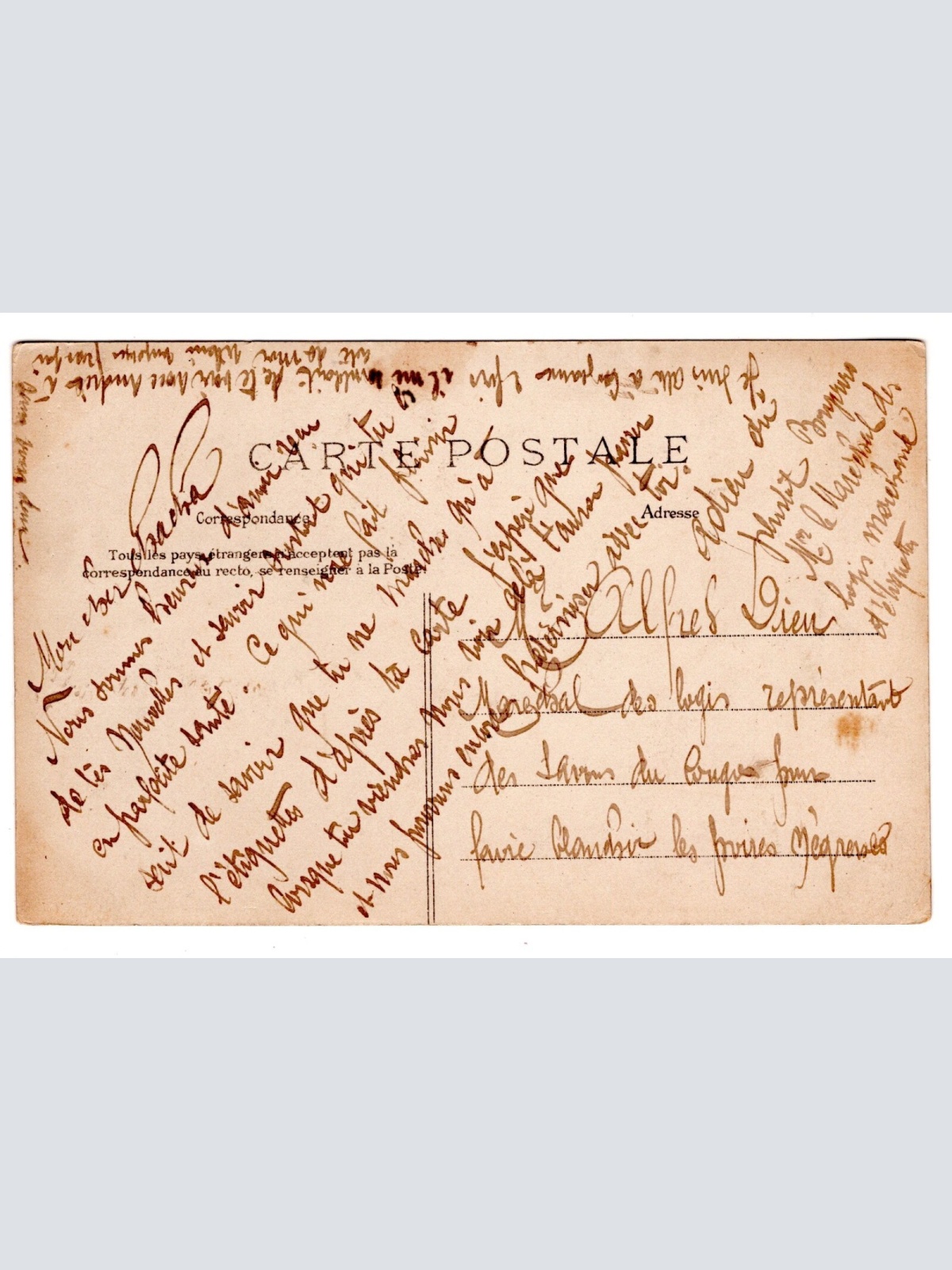 AK, Environs d'Ancers, Frankreich, Ansichtskarte (S6246)