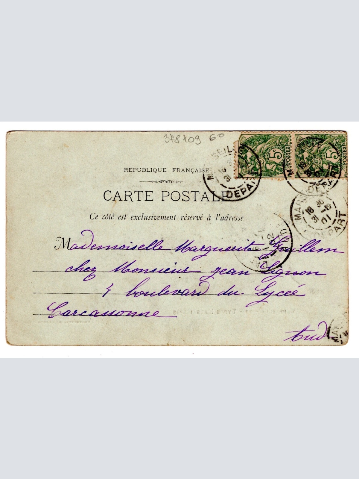 AK, Marseille, Frankreich, Ansichtskarte (S6251)