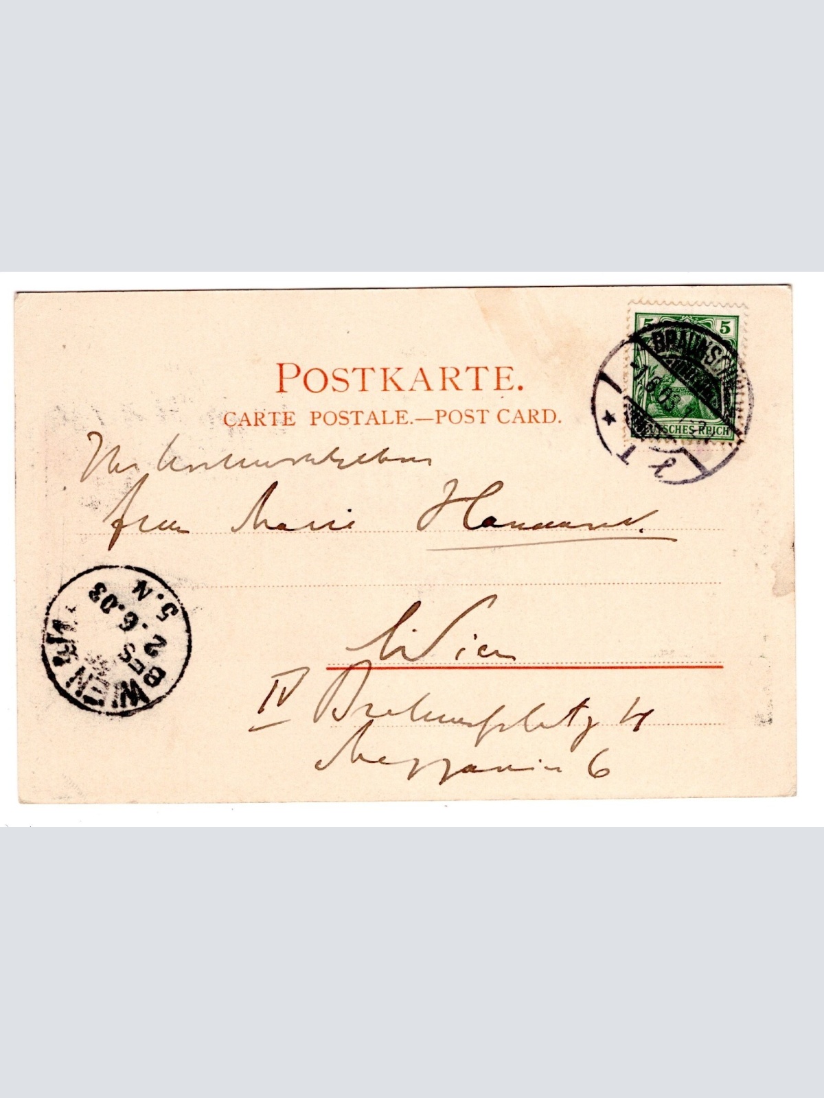 AK, Braunschweig, Niedersachsen, Deutsches Haus, Ansichtskarte (S6262)