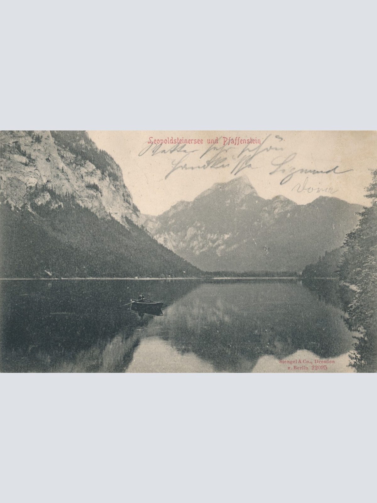 AK vom Leopoldsteinersee und Pfaffenstein Steiermark Ansichtskarte (14479)