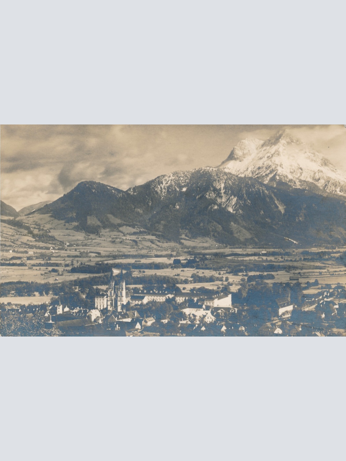 AK aus Admont mit dem Buchstein Steiermark Ansichtskarte (14498)