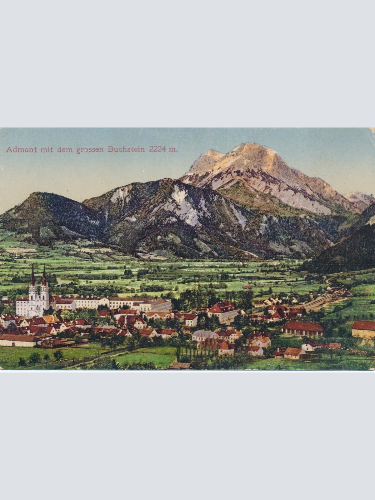 AK aus Admont mit dem grossen Buchstein Steiermark Ansichtskarte (14499)