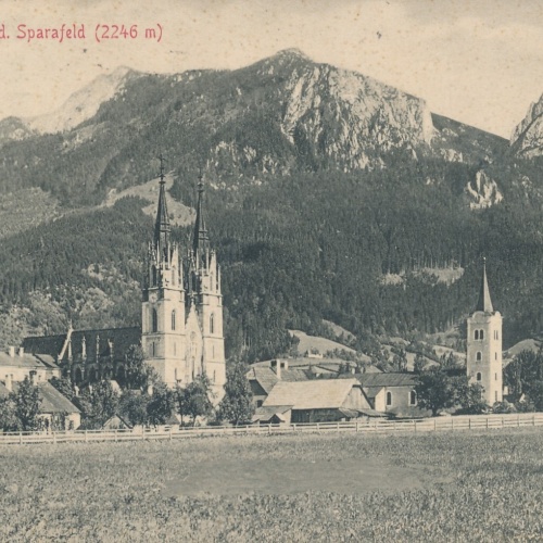 AK aus Admont m. d. Sparafeld Steiermark Ansichtskarte (14504)