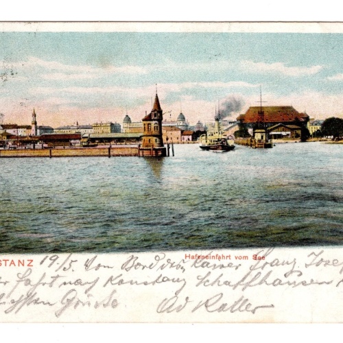 AK, Konstanz, Hafeneinfahrt, Baden-Württemberg, Ansichtskarte (S6272)