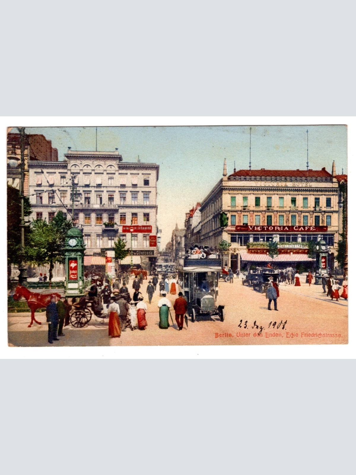 AK, Berlin, Unter den Linden, Ecke Friedrichstraße, Ansichtskarte (S6299)