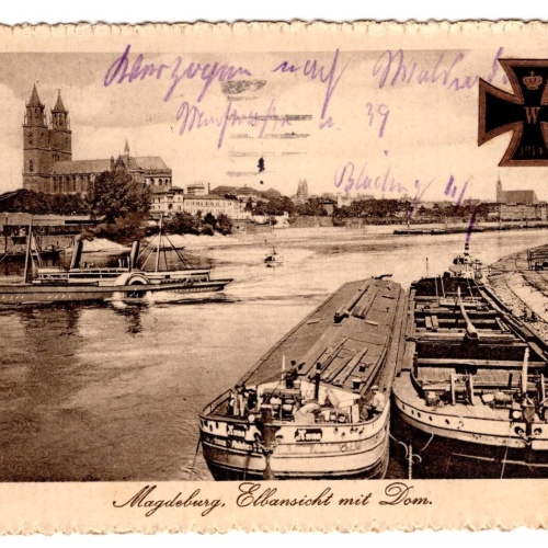 AK, Magdeburg, Dom mit Elbansicht, Sachsen-Anhalt, Ansichtskarte (S6324)