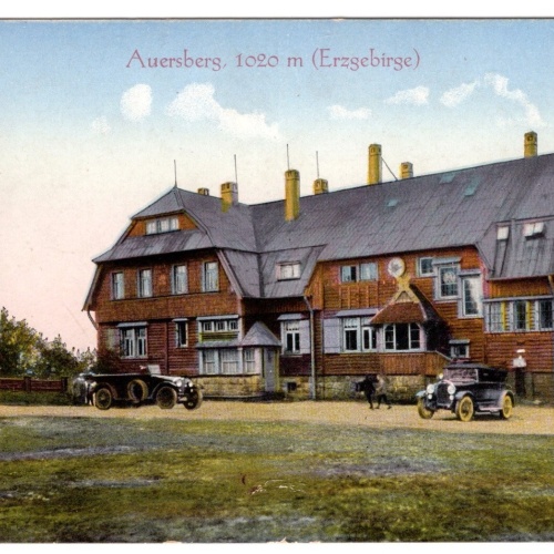 AK, Unterkunftshaus Auersberg, Sachsen, Ansichtskarte (S6327)