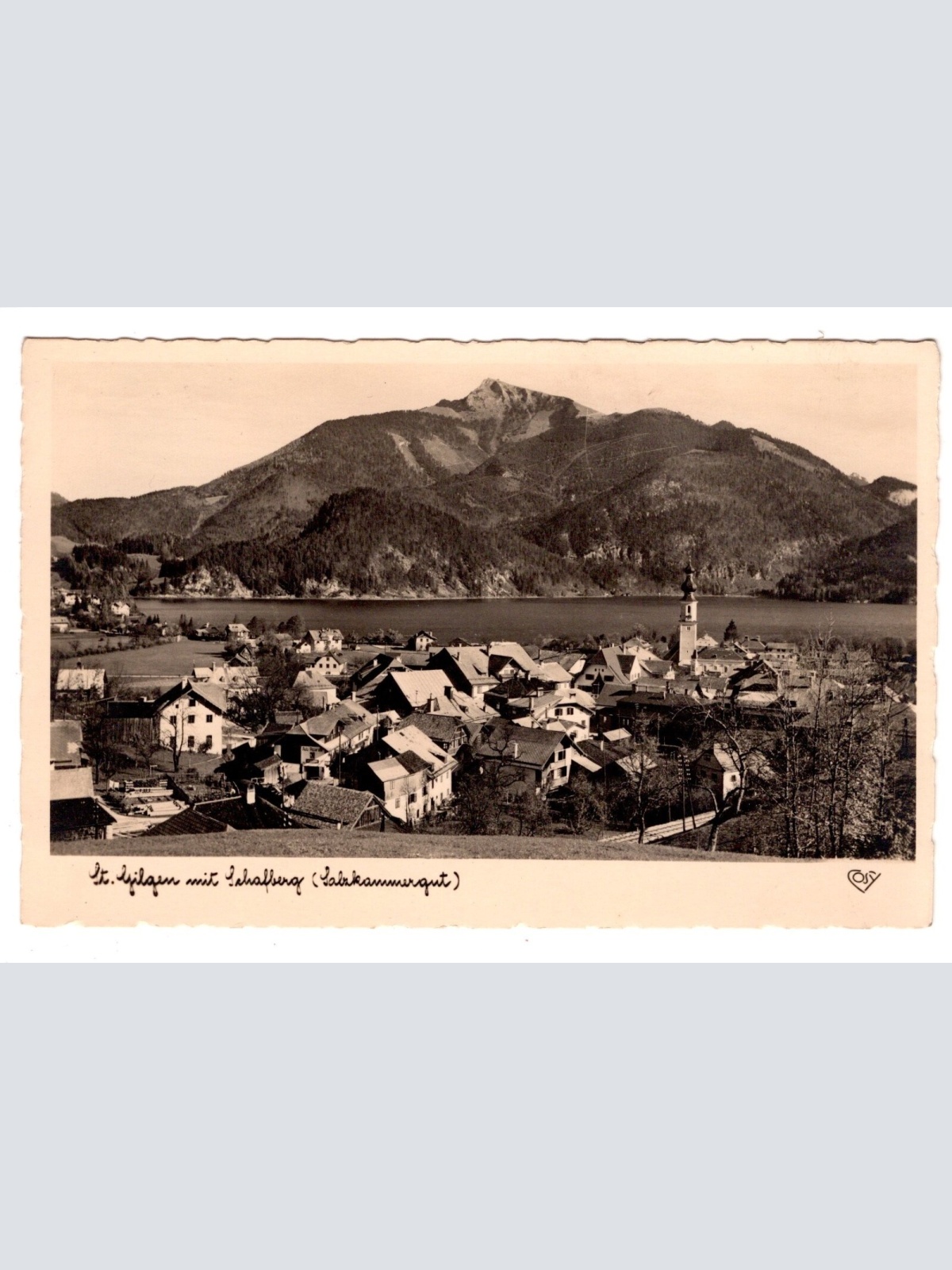 AK, St. Gilgen mit Schafberg, Salzburg, Ansichtskarte (S6354)