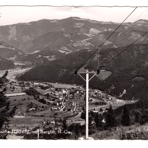 AK, Türnitz mit Berglift, Niederösterreich, Ansichtskarte (S6373)