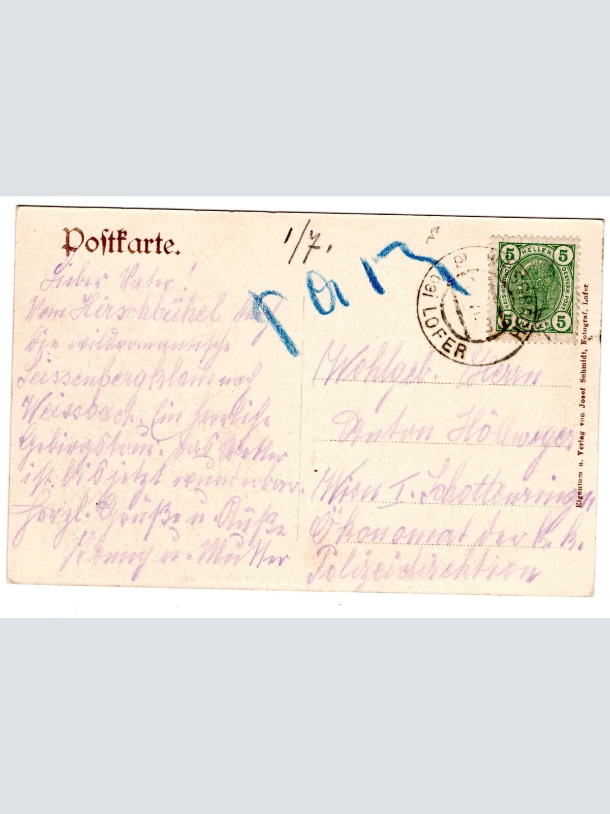 AK, Weissbach, Salzburg, Ansichtskarte (S6388)