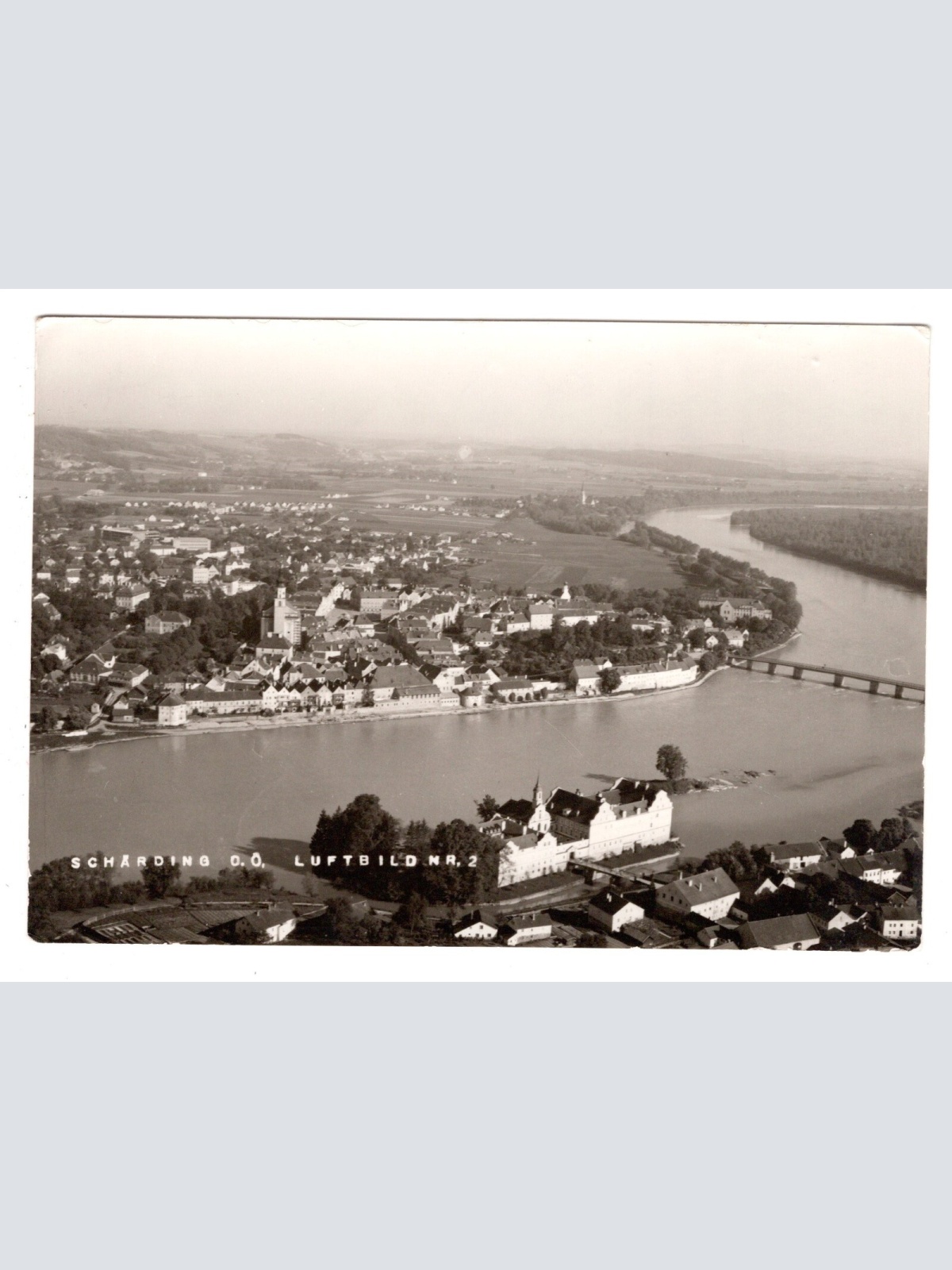 AK, Schärding, Luftbild Nr. 2, Oberösterreich, Ansichtskarte (S6404)