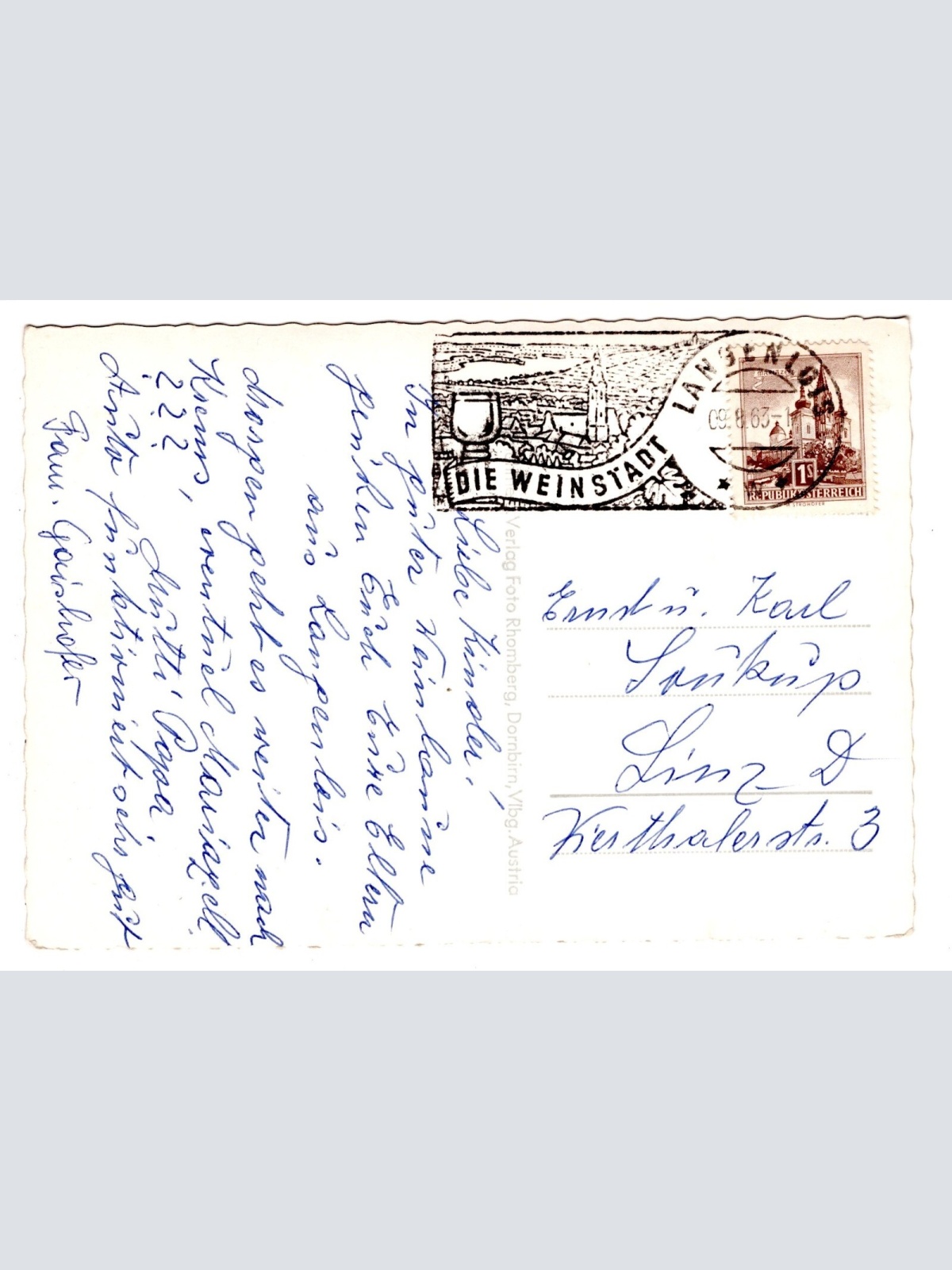 AK, Weinstadt Langenlois, Niederösterreich, Ansichtskarte (S6472)