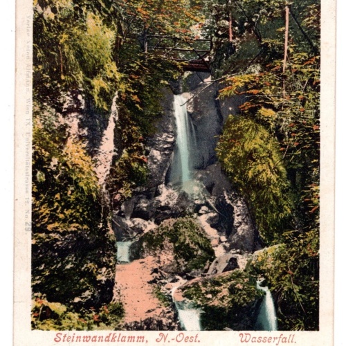AK, Steinwandklamm, Wasserfall, Niederösterreich, Ansichtskarte (S6509)