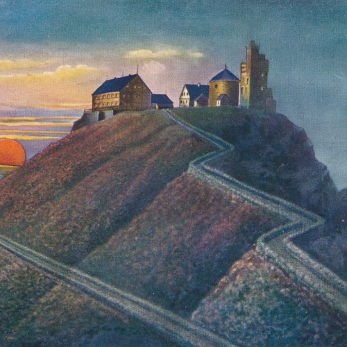 AK vom Riesengebirge Schneekoppe Tschechoslowakei Ansichtskarte (14331)