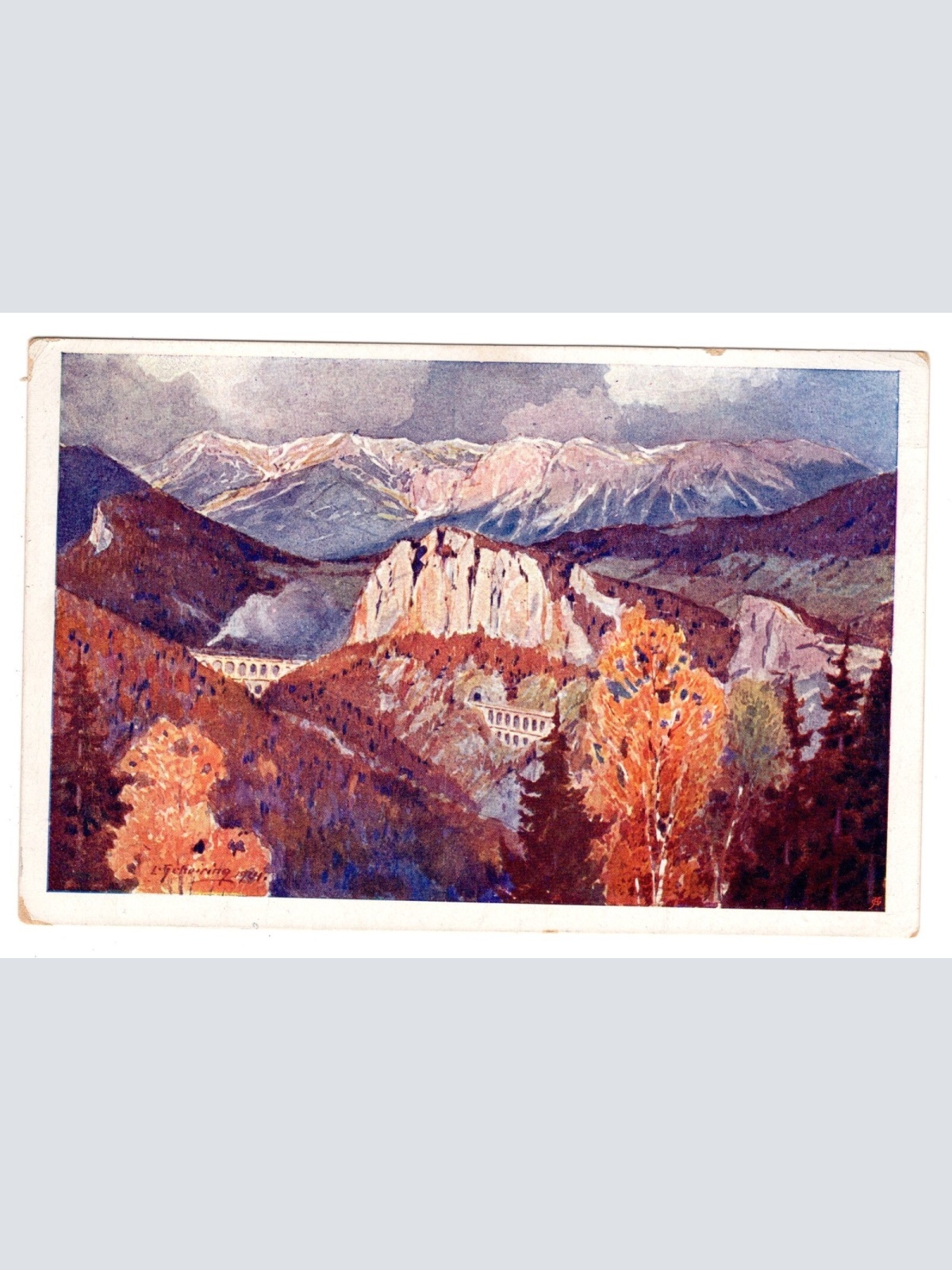 AK, Semmering mit Rax, Niederösterreich, Ansichtskarte (S6531)